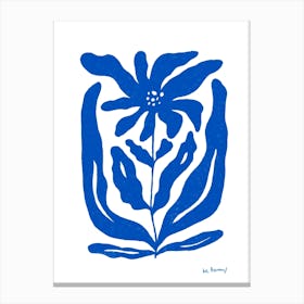 Blue Flower Collection 3 Canvas Print