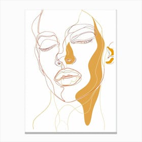 Face Of A Woman 80 Canvas Print