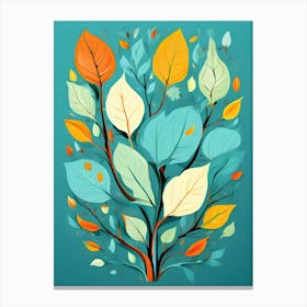 Autumn Leaves Tree 2 Canvas Print