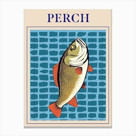 Perch Seafood Poster Canvas Print