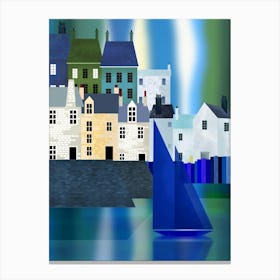 Coastal Town 1 Canvas Print