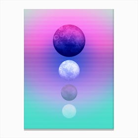 Moon Quartett Canvas Print