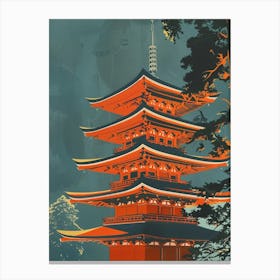 Mount Koya In Koyasan Mid Century Modern 1 Canvas Print