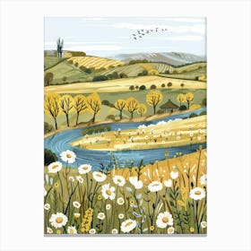 Daisy Field 3 Canvas Print