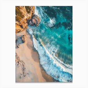 Aerial View Of A Beach 156 Canvas Print