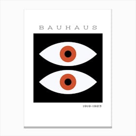 Bauhaus Black Exhibition 7 Canvas Print