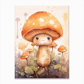 Cute Mushroom Nursery 9 Canvas Print