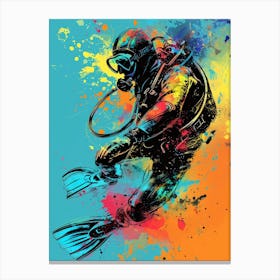 Scuba Diver Canvas Print sport Canvas Print