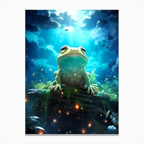 Frog In The Forest 2 Canvas Print