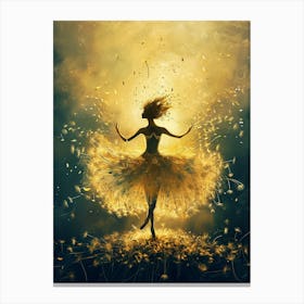 Dandelion ballerina 4 Canvas Print