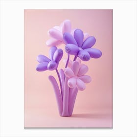Dreamy Inflatable Flowers Lilac 2 Canvas Print