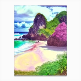 Fernando De Noronha Brazil Soft Colours Tropical Destination Canvas Print