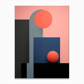 Abstract minimalist geometrical Painting 1 Canvas Print
