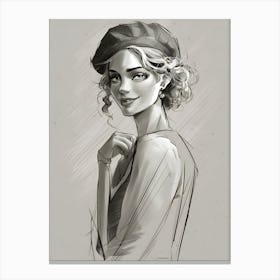 Portrait Of A Woman 39 Canvas Print