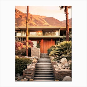 California Dreaming - Palm Springs Mid Century Canvas Print