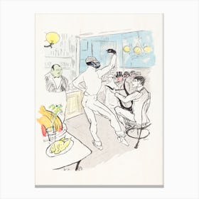 Chocolat Dancing In The Achille Bar (1864 1901), Henri de Toulouse-Lautrec Canvas Print