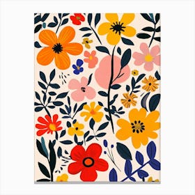 Floral Wallpaper 2 Canvas Print