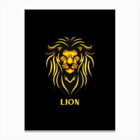 Lion Head Logo Canvas Print