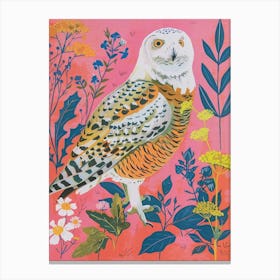 Spring Birds Snowy Owl 1 Canvas Print