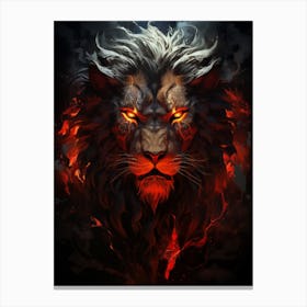 Lion Devil Canvas Print
