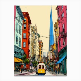 San Francisco Street Art Canvas Print