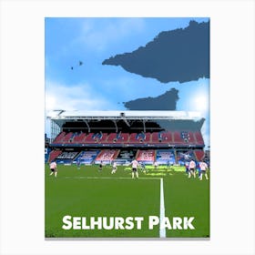 Selhurst Park, Crystal Palace, Stadium, Football, Art, Soccer, Wall Print, Art Print Canvas Print