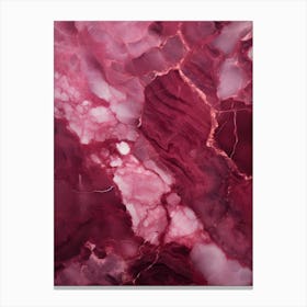 Red Marble 2 Canvas Print