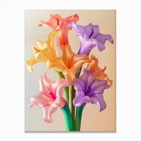 Dreamy Inflatable Flowers Gladiolus 1 Canvas Print