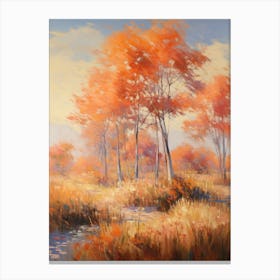 Autumn Orange Landscape 1 Canvas Print