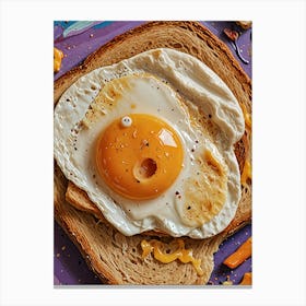 Fried Egg On Toast no2 Canvas Print