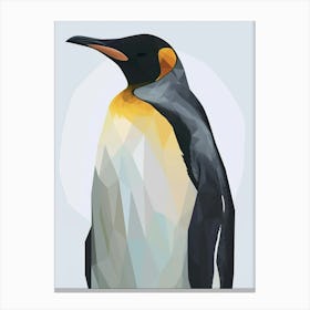 Emperor Penguin Bartolom Island Minimalist Illustration 2 Canvas Print