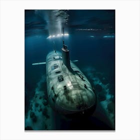 Submarine In The Sea -Reimagined Canvas Print