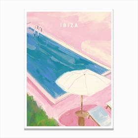Ibiza Water Colour Print Canvas Print