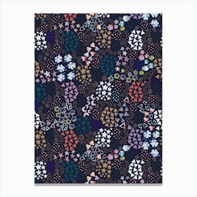 Ditsy Floral Pattern Canvas Print