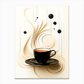 Golden Brew The Exquisite Coffee Canvas Print