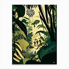 Jungle Adventures 2 Rousseau Inspired Canvas Print