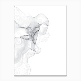 Abstract Smoke Lines Canvas Print