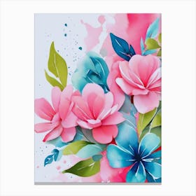 Watercolor Flowers 9 Canvas Print