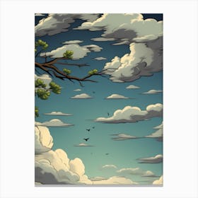 Sky And Clouds Canvas Print