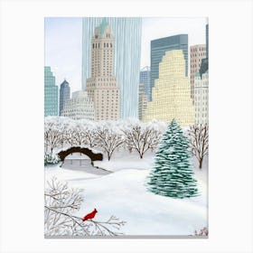 Christmas In New York Canvas Print
