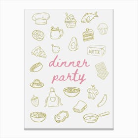 Dinner Party 1 Canvas Print