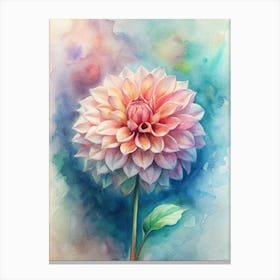 Dahlia Painting Canvas Print