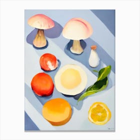 Mushroom Tablescape vegetable Canvas Print
