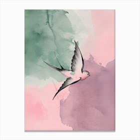 Watercolor Bird Painting Canvas Print