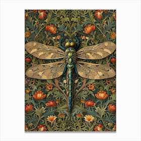 William Morris Dragonfly 5 Canvas Print