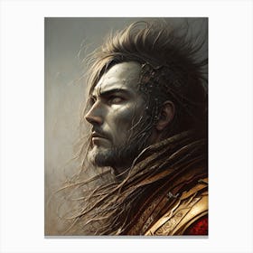 Portrait Of A Warrior Canvas Print