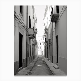 Civitavecchia, Italy, Black And White Photography 3 Canvas Print