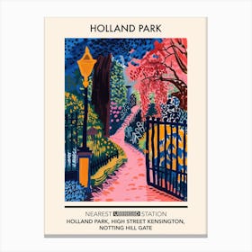 Holland Park London Parks Garden 2 Canvas Print