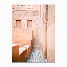 Colors Of Marrakech Morocco El Badi Palace Canvas Print