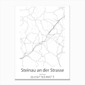 Steinau An Der Strasse,Germany Minimalist Map Lienzos